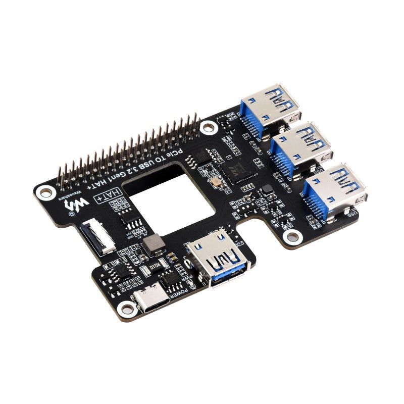 PCIe TO USB 3.2 Gen1 HAT+ Adapter (26847)