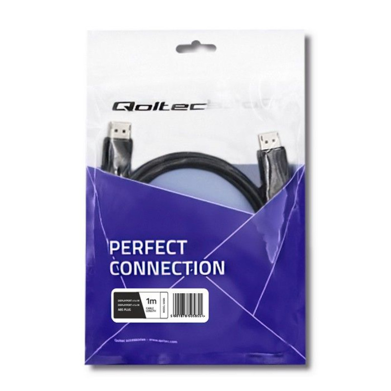 DisplayPort v1.4 cable - 1m black