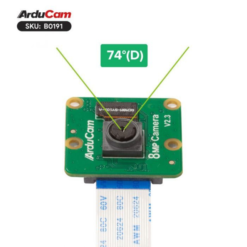 Arducam IMX219 Visible Light Fixed Focus Camera