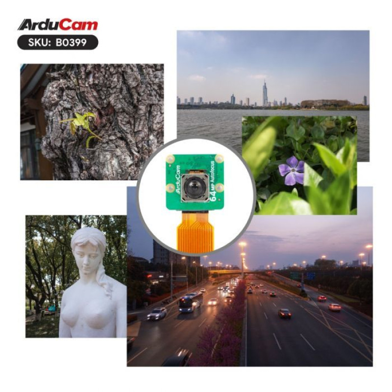 Arducam 64MP PDAF & CDAF Autofocus Camera