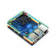 Case for Raspberry Pi 4 Model B Case Acrylic Rainbow with Fan