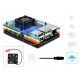 Case for Raspberry Pi 4 Model B Case Acrylic Rainbow with Fan
