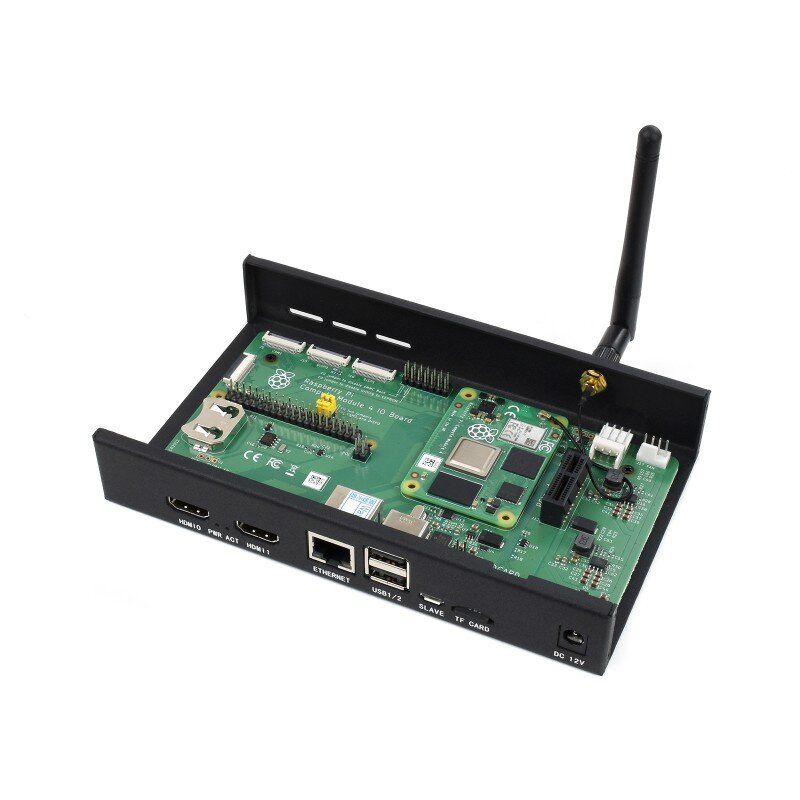 Raspberry Pi Compute Module 4 I/O Board Metal Case (19195)
