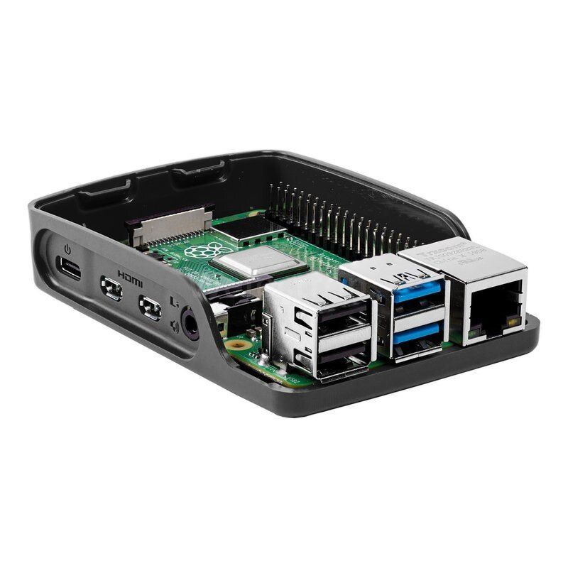 Official Raspberry Pi 4 Case, Black and Grey
