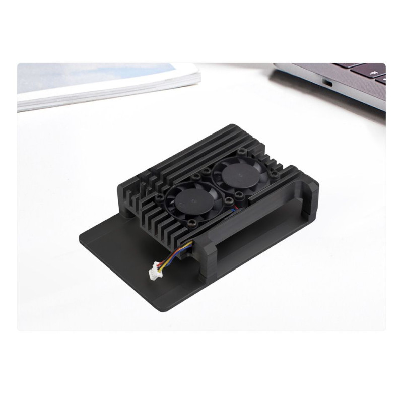 Aluminium Dual-Fan Heatsink Case for Raspberry Pi 5