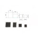Heat sink set for Raspberry Pi 4 Model B