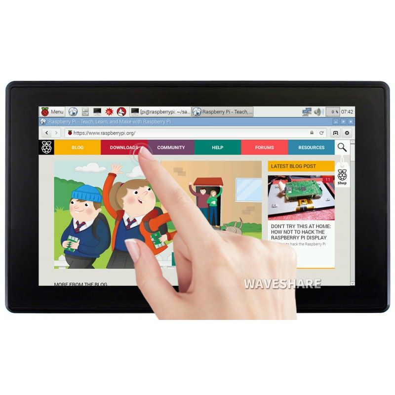 Monitor 7.0inch LCD 1024x600 HDMI Capacitive Touch Screen (13857)