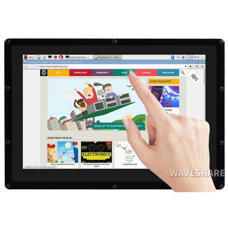 Monitor 10.1inch LCD 1280x800 HDMI Capacitive Touch Screen (11769)
