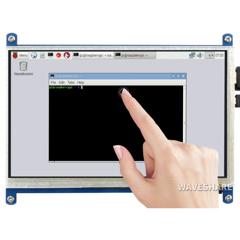 Display 7inch LCD 800x480 HDMI Capacitive Touch Screen (10829)