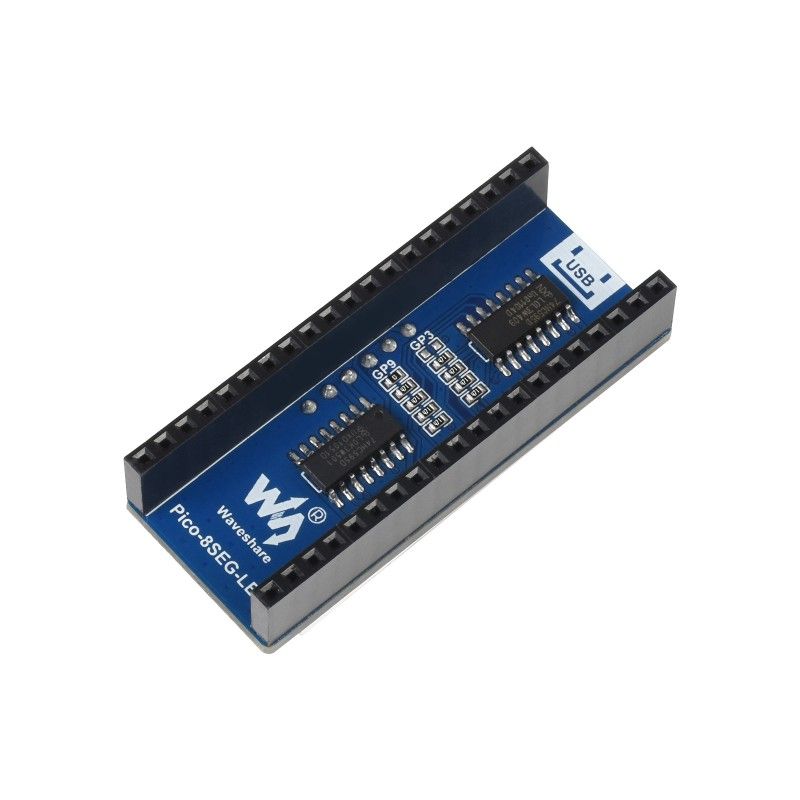 Raspberry Pi Pico 8-segment LED display (19806)