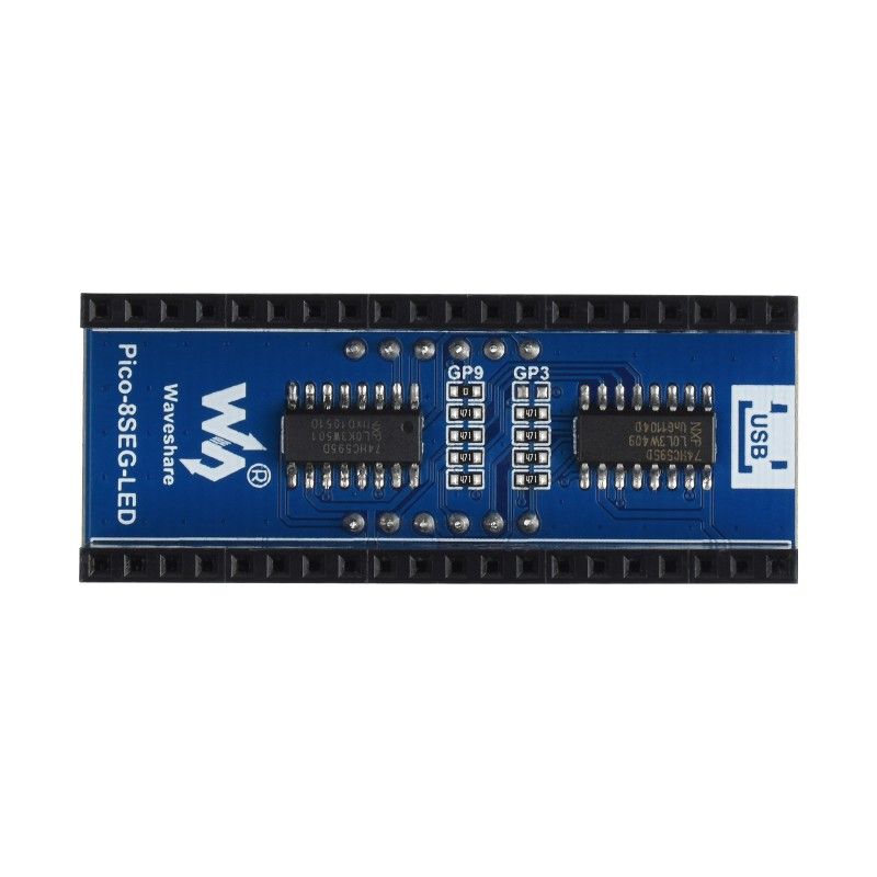 Raspberry Pi Pico 8-segment LED display (19806)