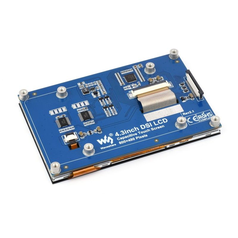 Display 4.3 inch QLED 800x480 Toughened Glass Panel (24783)