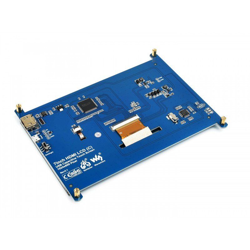 Display 7inch LCD 1024x600 HDMI Capacitive Touch Screen (11199)