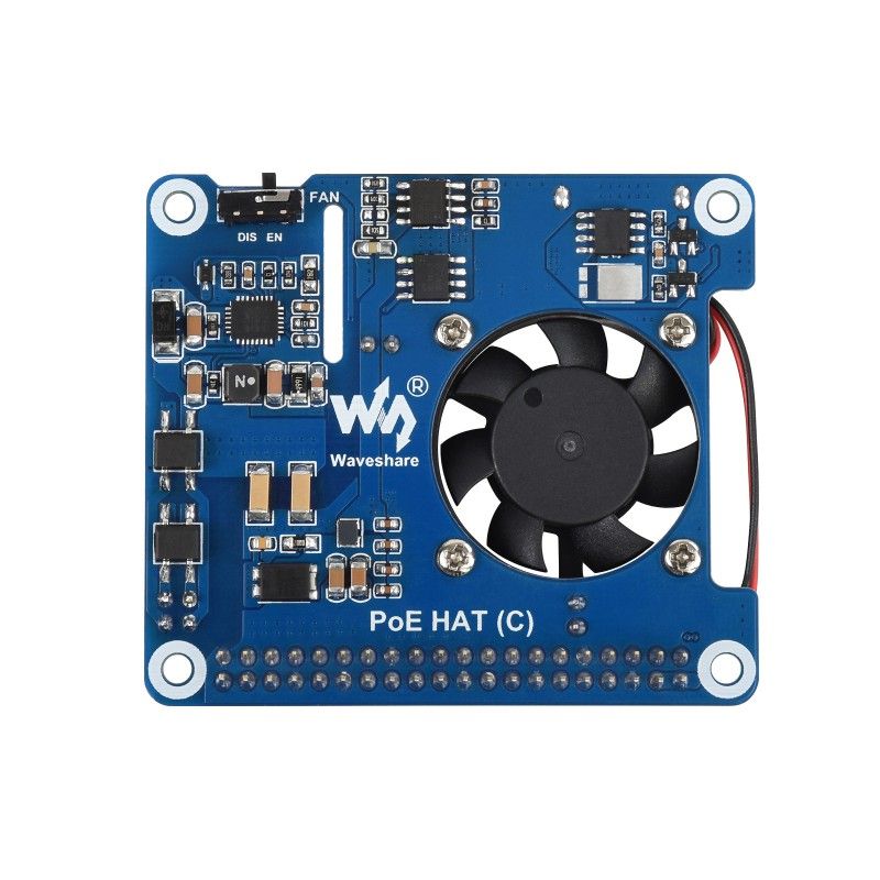 Raspberry Pi Power over Ethernet (PoE) HAT expansion board (19445)