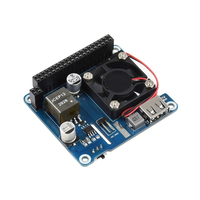 Raspberry Pi Power over Ethernet (PoE) HAT expansion board (19445)