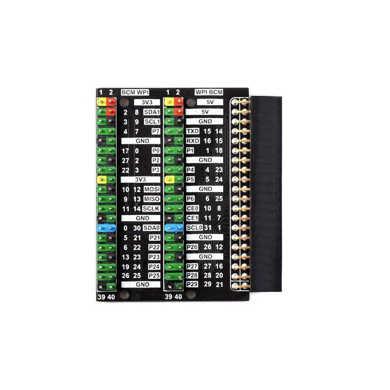 Raspberry Pi 400 GPIO Header Adapter (2x 40PIN) HAT expansion card (18995)