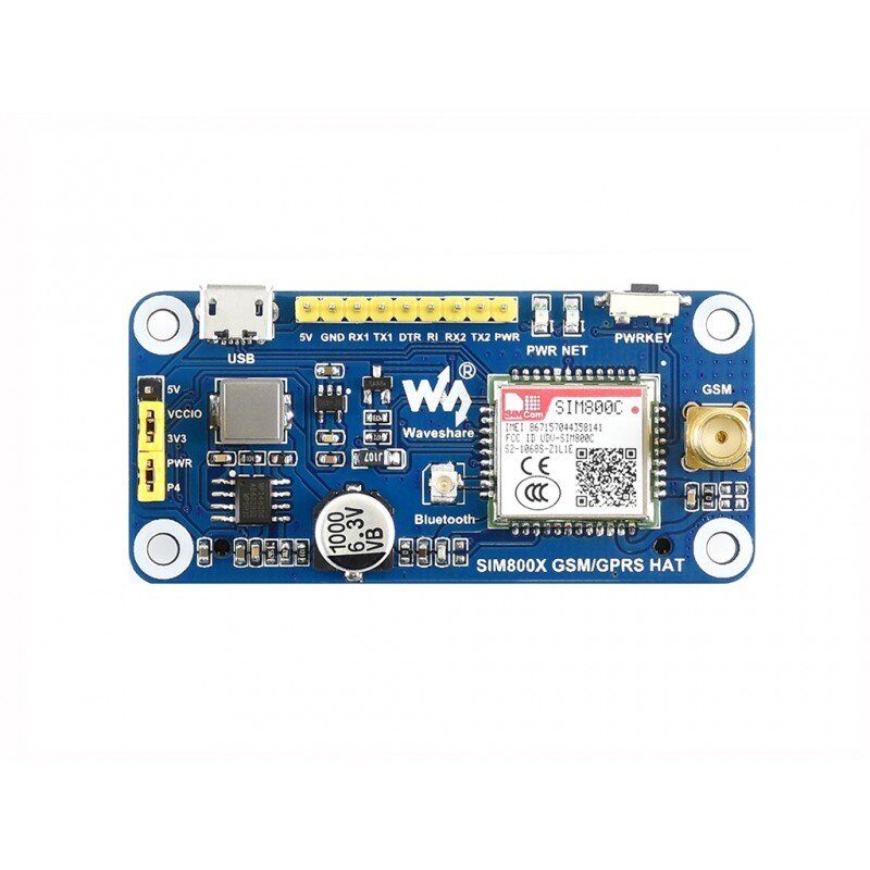 Raspberry Pi GSM/GPRS/Bluetooth HAT expansion board (16157)