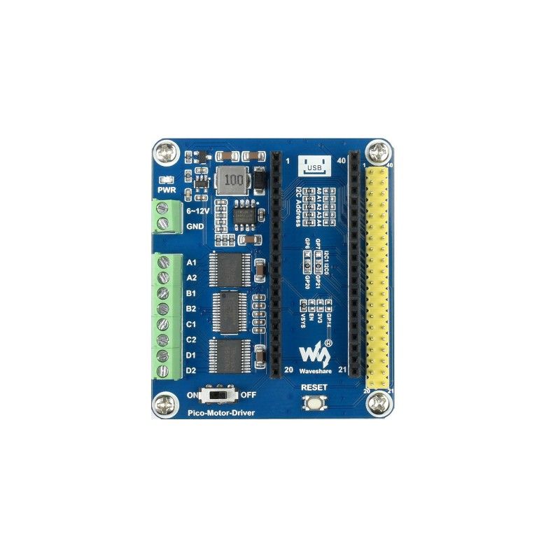 Raspberry Pi Pico Motor Drive expansion board (19764)