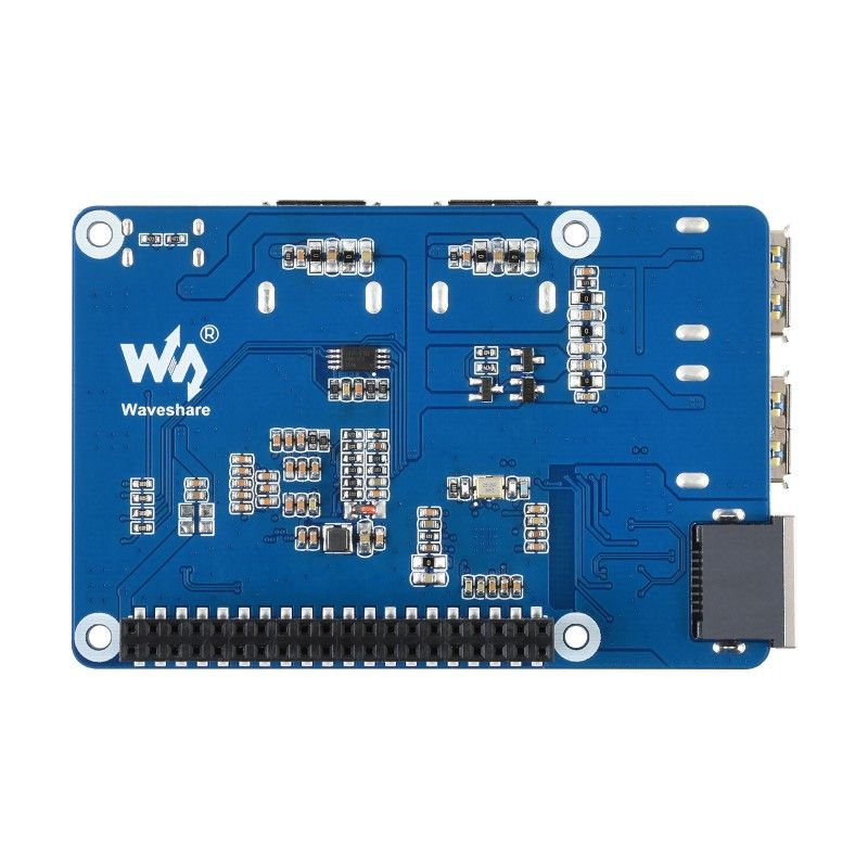 Raspberry Pi USB 3.2 Gen1 HUB Gigabit ETH HAT expansion card (20472)