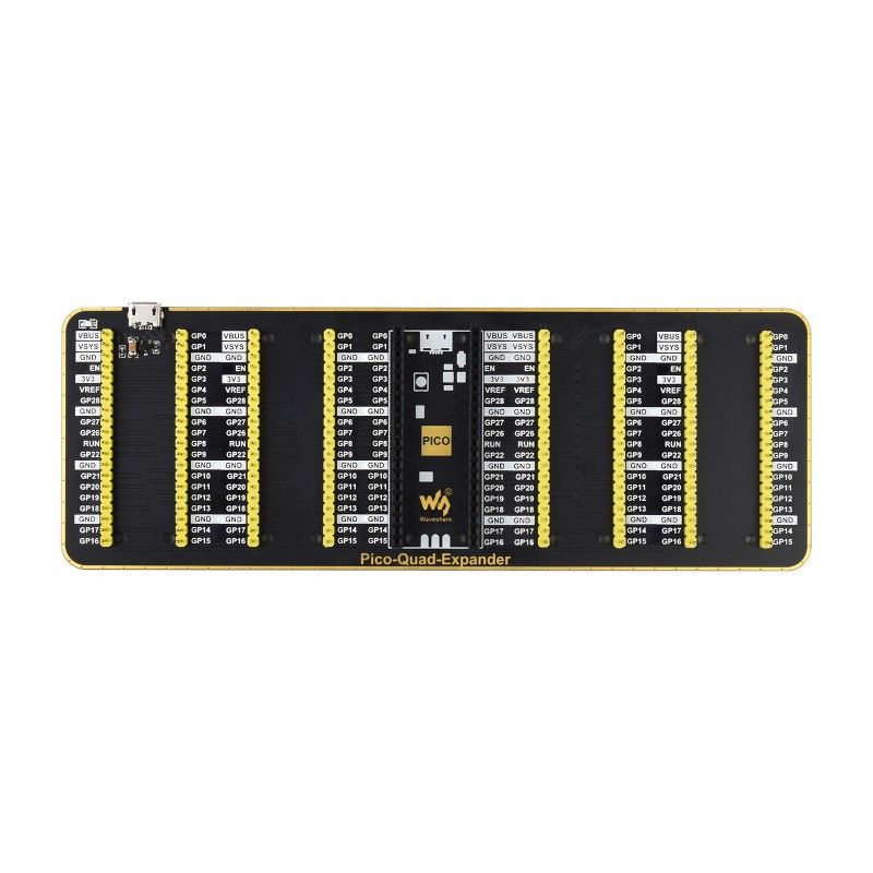 Raspberry Pi Pico Quad GPIO Expander HAT expansion board (19361)