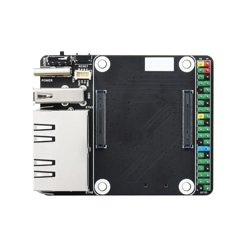 Raspberry Pi Compute Module 4 Mini Dual Gigabit Ethernet Base Board (22360)