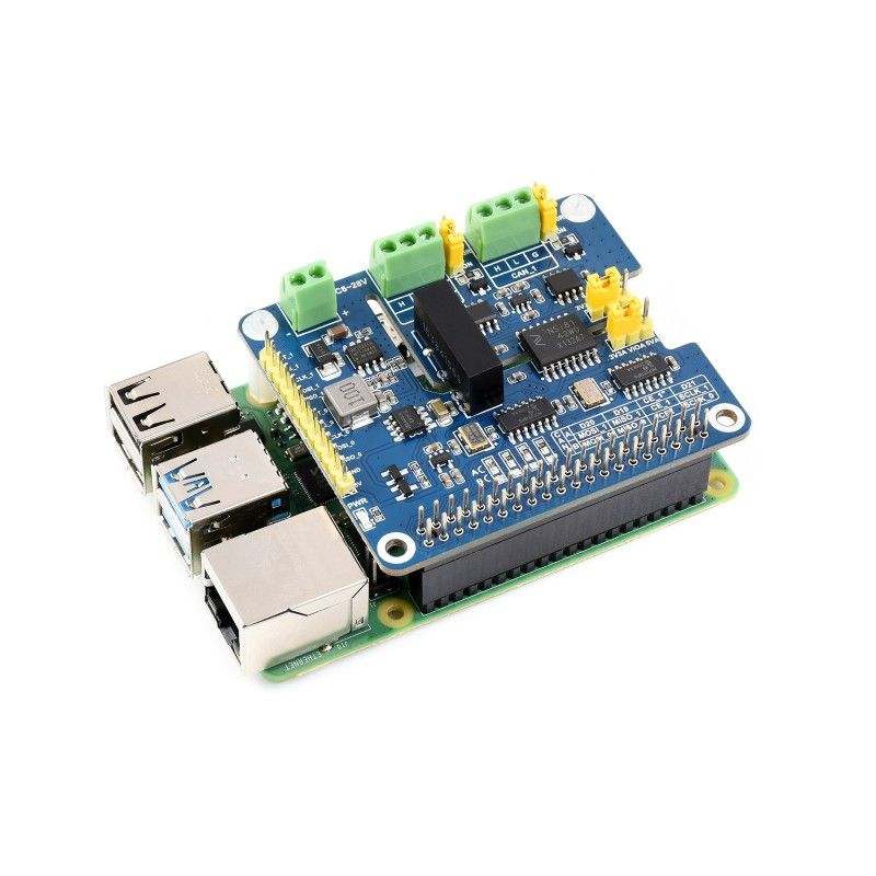 Raspberry Pi 2-CH CAN FD HAT expansion board (17075)