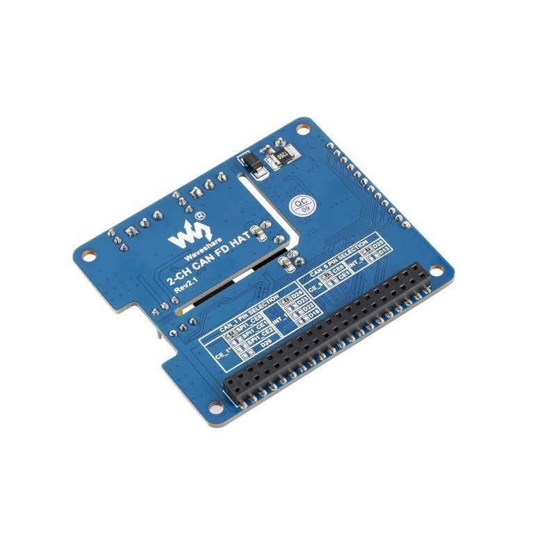 Raspberry Pi 2-CH CAN FD HAT expansion board (17075)
