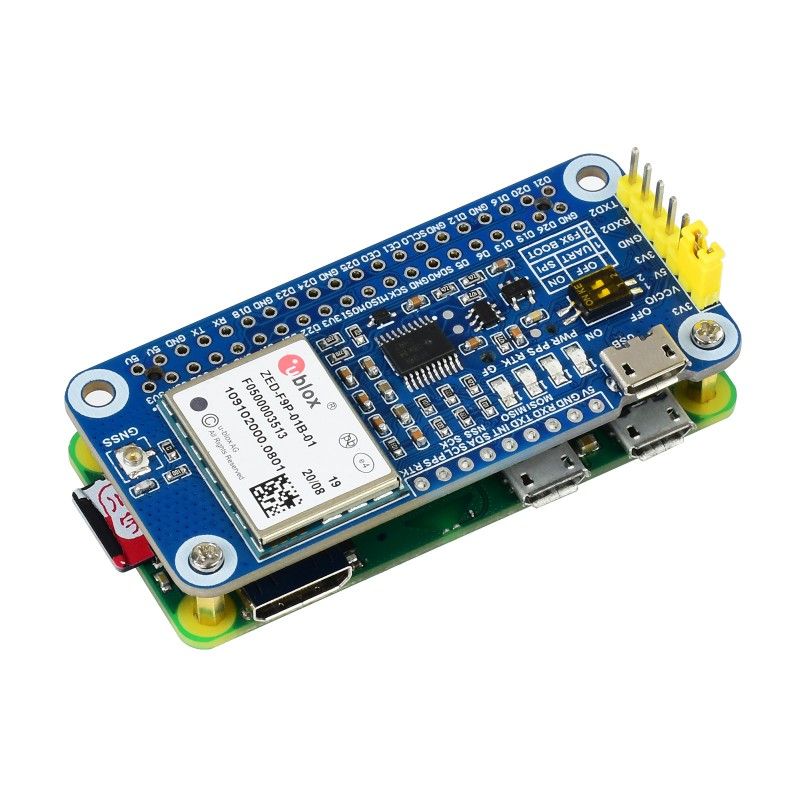 ZED-F9P GPS-RTK HAT expansion board (19884)