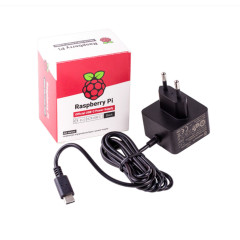 Official Raspberry Pi 4 USB-C PSU, UK Black