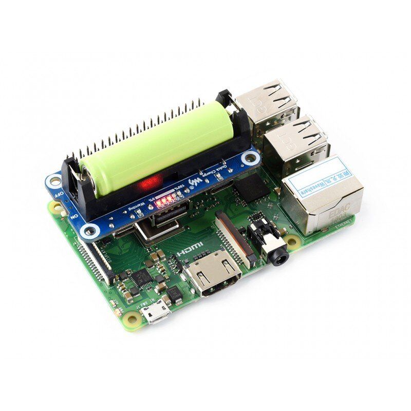 Raspberry Pi Li-Ion Battery HAT expansion board (15141)