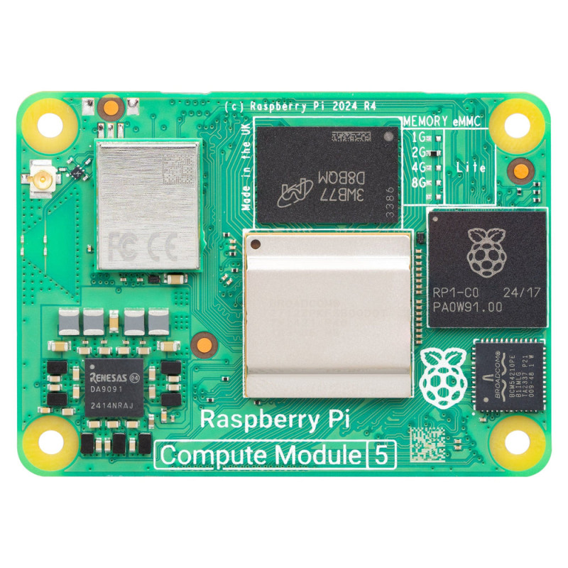 Raspberry Pi Compute Module 5 (CM5) 2GB RAM, Lite / CM5002000