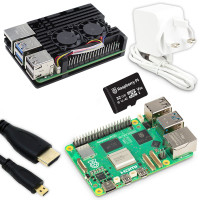 Raspberry Pi 5 Starter Kit 8GB Aluminum case