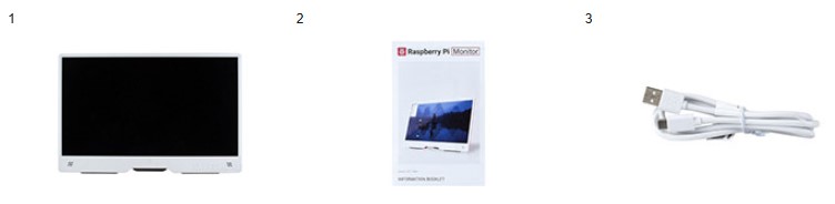 Комплект поставки монітора Raspberry Pi 15.6 Full HD